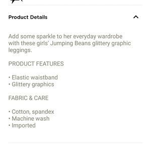 jumping beans Bottoms - Glitter graphic leggings Any 4 for $22 jumping beans Bottoms - Glitter graphic leggings Any 4 for $22